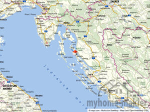 Lage Strandhaus Projekt PAG