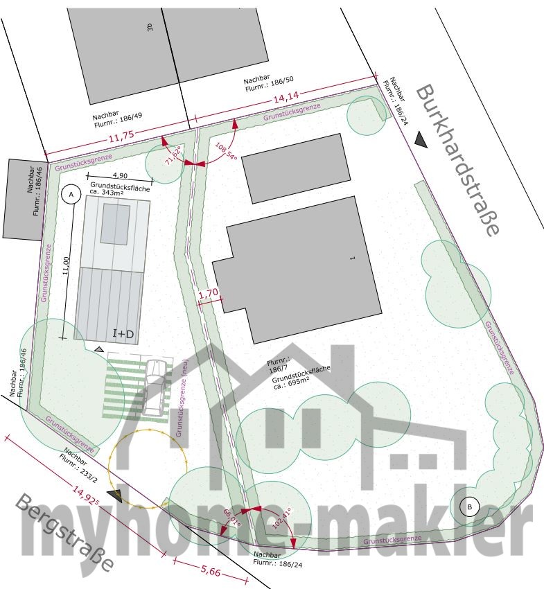 Tinyhouse  Burkardstraße 1, Penzendorf, Grundstückteilung 5 mit Knick 2 - PDF-X