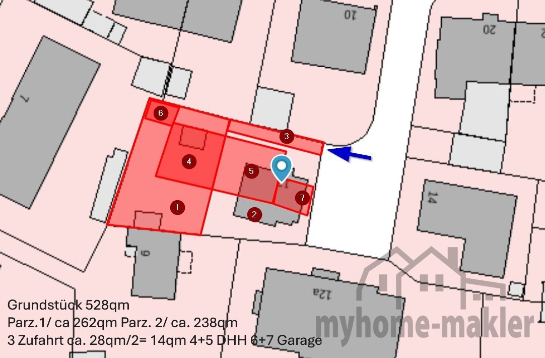 DHH Aufteilung_Schweinau Zufahrt