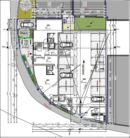 MFH Haus Grundriss KG+EG Erlangen