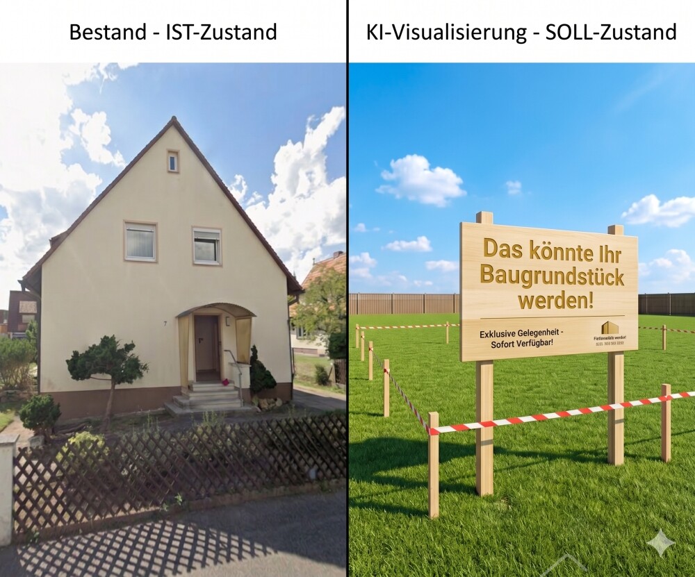 Baugrundstück Stein Vorher-Nachher 002