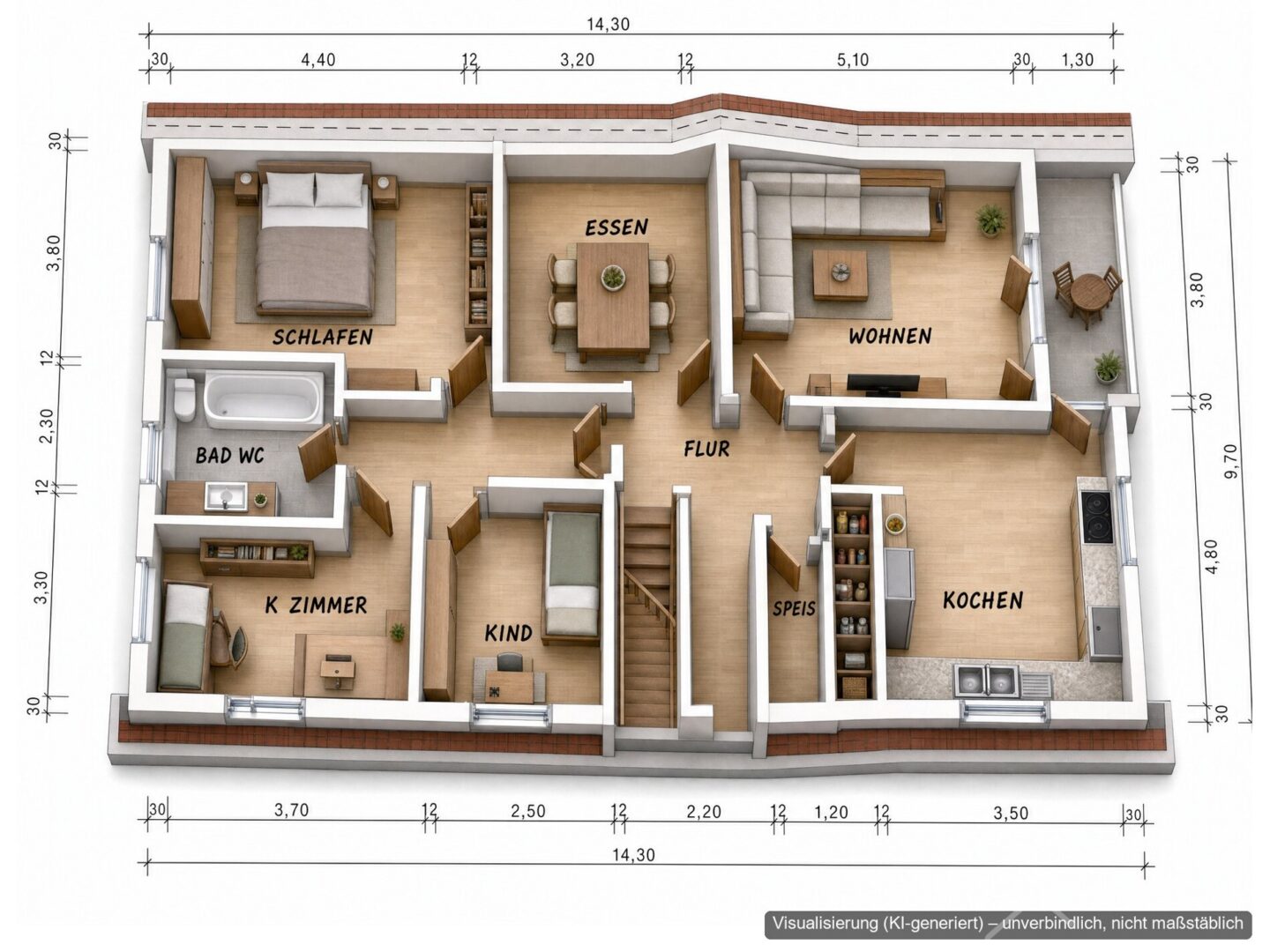 KI ETW 01236-Mo 084 Grundriss Dachgeschoss